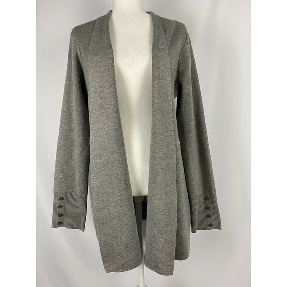 Cyrus rayon cardigan warm women gray size XL Gran/heath Color - Picture 2 of 5
